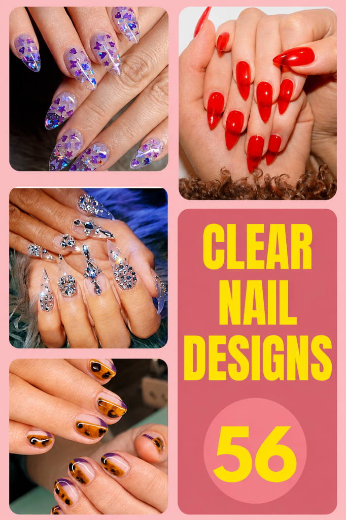 56 Clear Nail Designs So Simple That Every Beginner Can Nail It