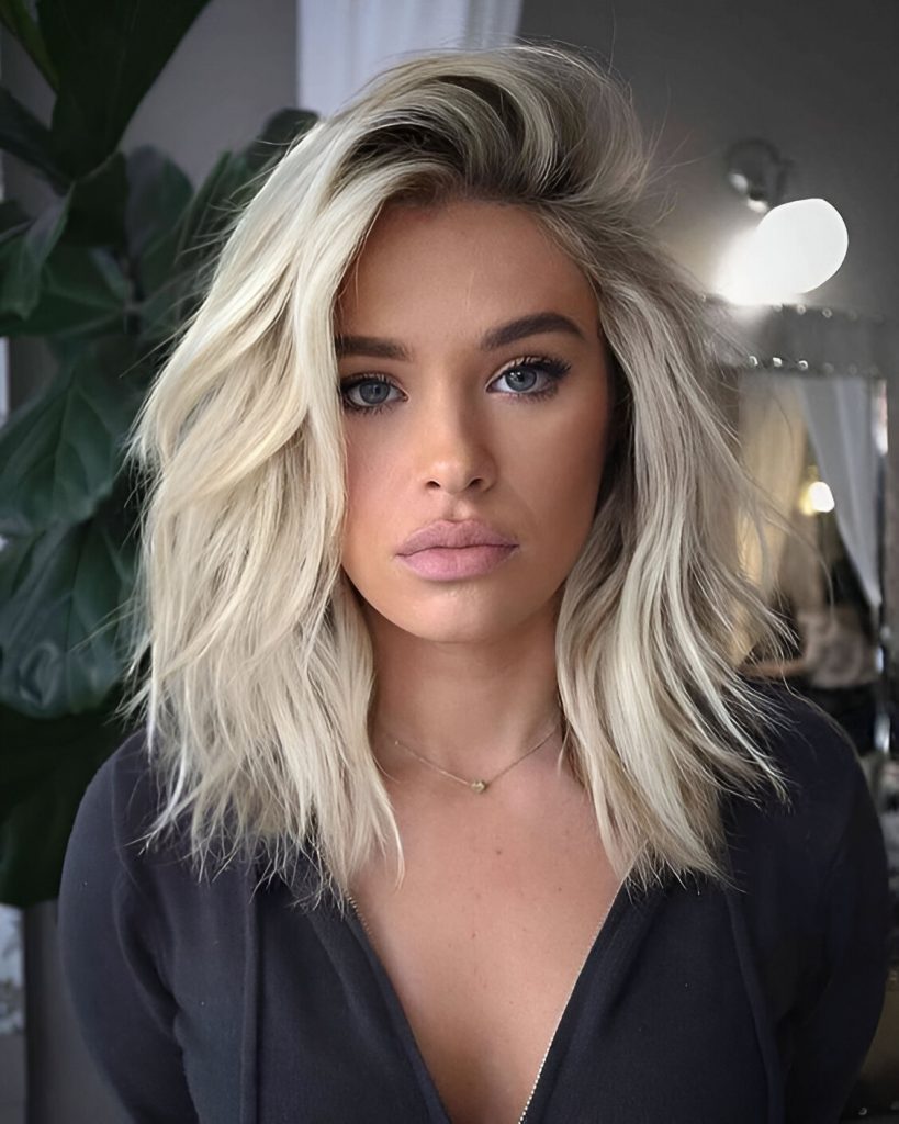  Side-Parted Hair